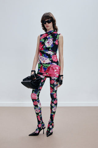 LEGGINGS IN PRINTED STRETCH-JERSEY