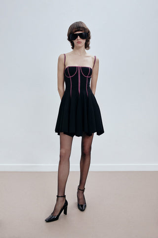 BALCONETTE MINI DRESS IN VISCOSE-JERSEY