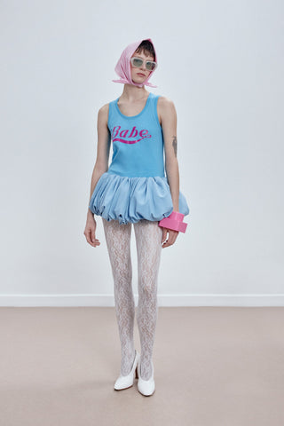 PRINTED TANK TOP IN COTTON-JERSEY