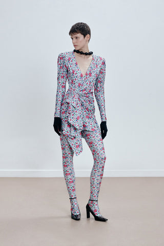 LEGGINGS IN PRINTED STRETCH-JERSEY