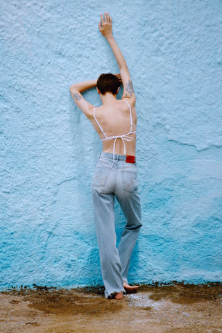 CRYSTAL EMBELLISHED TRIANGLE BIKINI TOP GENERATION78