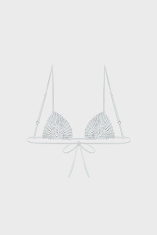 CRYSTAL EMBELLISHED TRIANGLE BIKINI TOP GENERATION78