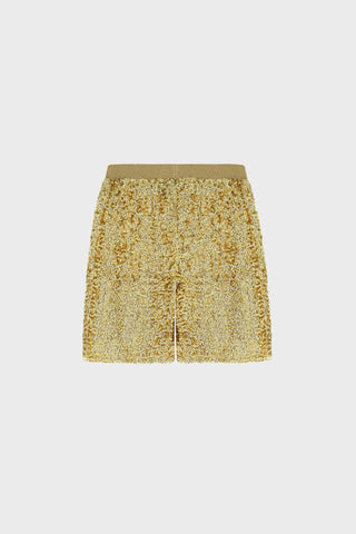 SEQUINED WIDE-LEG SHORTS