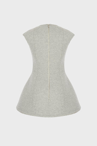 SCULPTED MINI DRESS IN COTTON-JERSEY