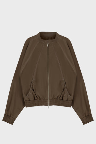 SHORT BLOUSON JACKET IN TECHNICAL-COTTON