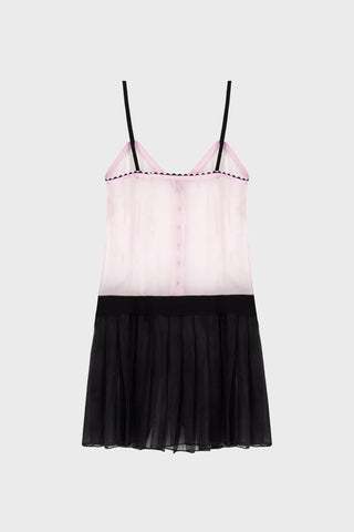 TAILORED GILET DRESS IN SILK-ORGANZA
