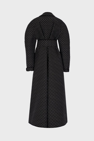 TAILORED QUILTED COAT IN TECHNICAL-COTTON