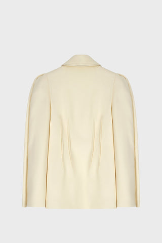 TAILORED SCULPTED JACKET IN SILKY-WOOL