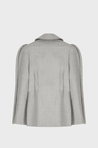 TAILORED SCULPTED JACKET IN VIRGIN-WOOL