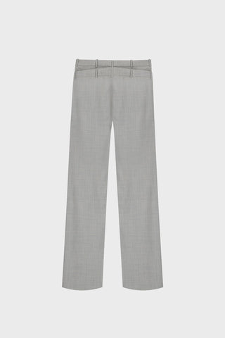 TAILORED PLEATED PANTS IN VIRGIN-WOOL