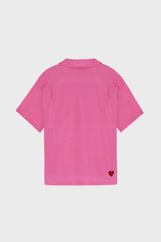 HEART EMBROIDERED CAMP-COLLAR SHIRT GENERATION78