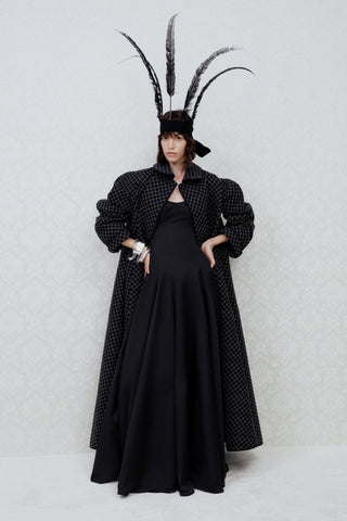 TAILORED QUILTED COAT IN TECHNICAL-COTTON