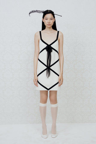 TAILORED MINI DRESS IN SILKY-WOOL