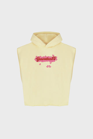 SLEEVELESS HOODIE IN COTTON JERSEY GENERATION78