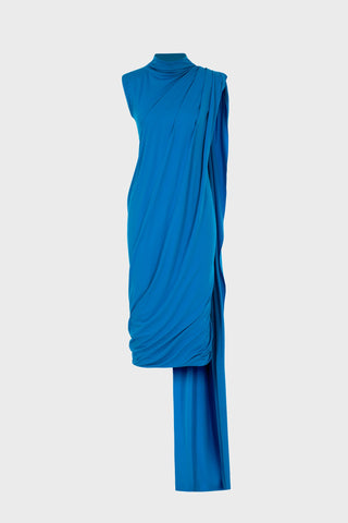 TWISTED MIDI DRESS IN VISCOSE-JERSEY