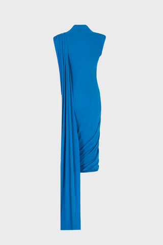 TWISTED MIDI DRESS IN VISCOSE-JERSEY
