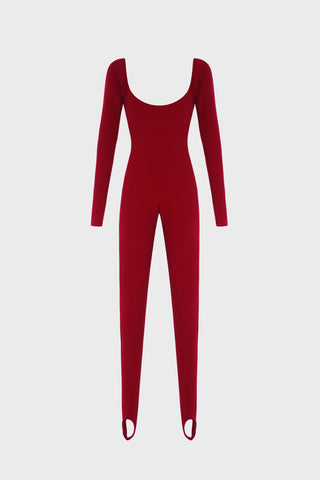 BODYCON JUMPSUIT IN CREPE-JERSEY
