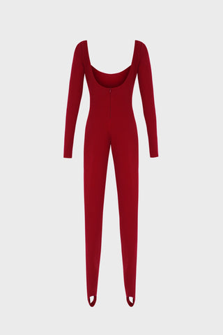 BODYCON JUMPSUIT IN CREPE-JERSEY