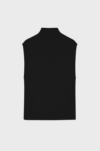DRAPED SLEEVELESS TOP IN VISCOSE-JERSEY