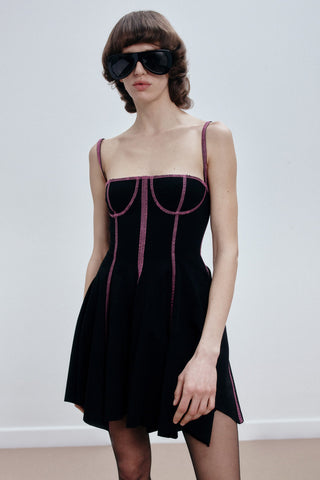 BALCONETTE MINI DRESS IN VISCOSE-JERSEY