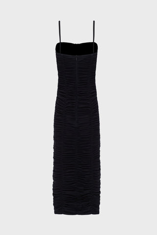 DRAPED MIDI DRESS IN VISCOSE-JERSEY