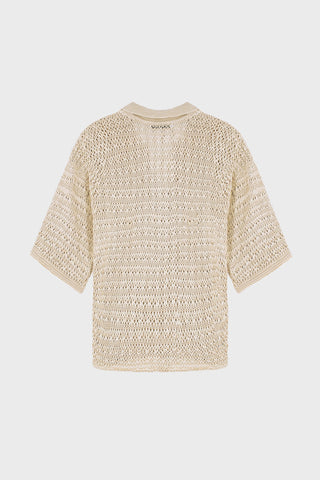 CROCHET-KNIT OVERSIZED TOP GENERATION78