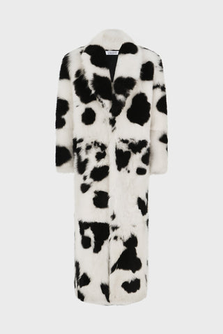 DALMATIAN-PRINT SHEARLING COAT GENERATION78