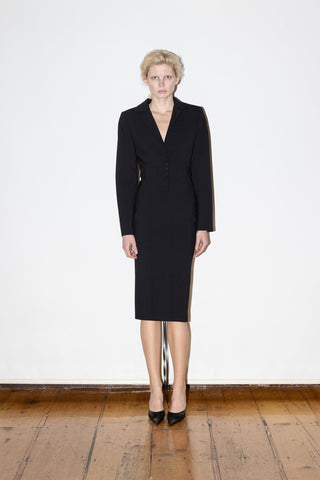 TAILORED CROPPED JACKET IN WOOL