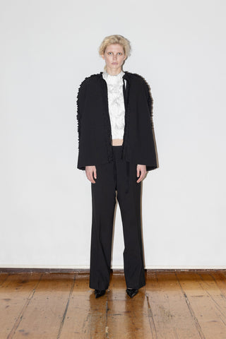 TAILORED STRAIGHT-LEG PANTS IN WOOL