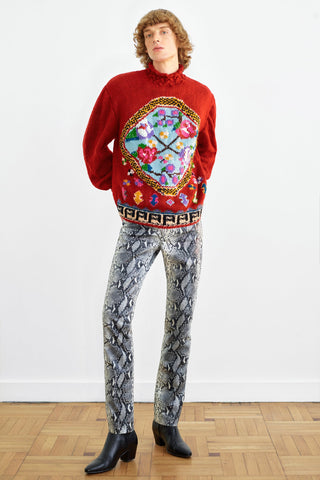 HAND-KNIT GORDES SWEATER IN WOOL