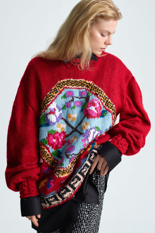 HAND-KNIT GORDES SWEATER IN WOOL