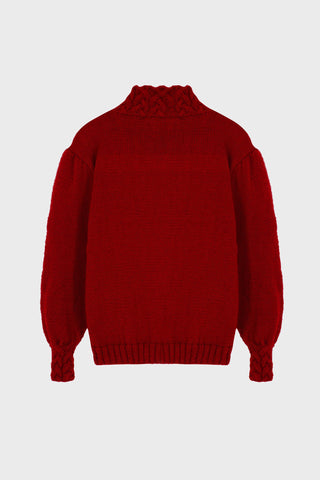 HAND-KNIT GORDES SWEATER IN WOOL