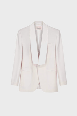 TAILORED TUXEDO JACKET IN SILKY-WOOL