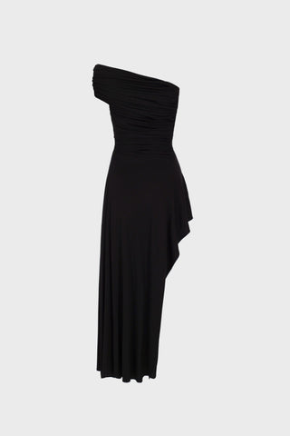 ASYMMETRIC-CUT ONE-SHOULDER DRESS IN VISCOSE-JERSEY
