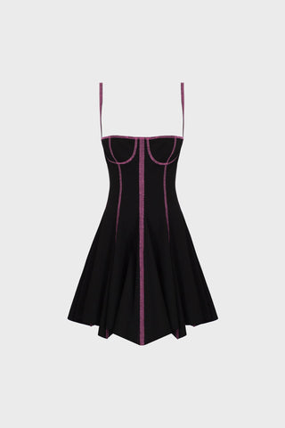 BALCONETTE MINI DRESS IN VISCOSE-JERSEY