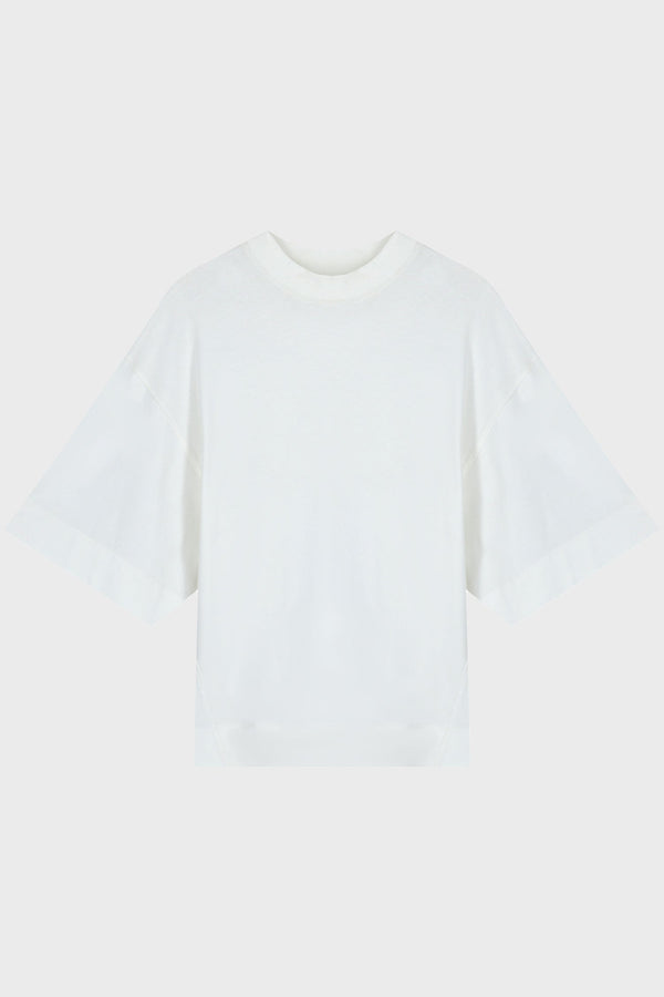 SCULPTED T-SHIRT IN COTTON-JERSEY