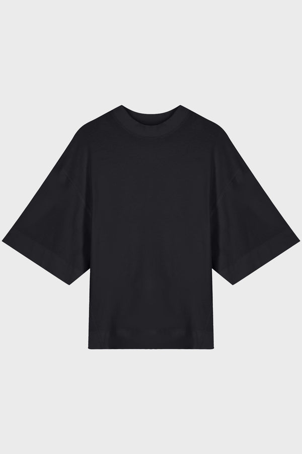 SCULPTED T-SHIRT IN COTTON-JERSEY