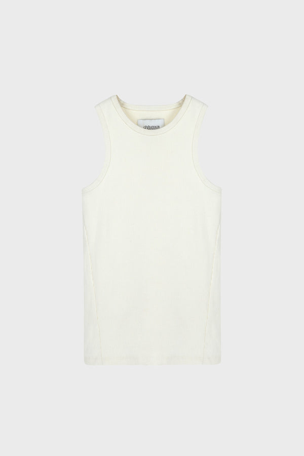 RIBBED TANK TOP IN COTTON-JERSEY