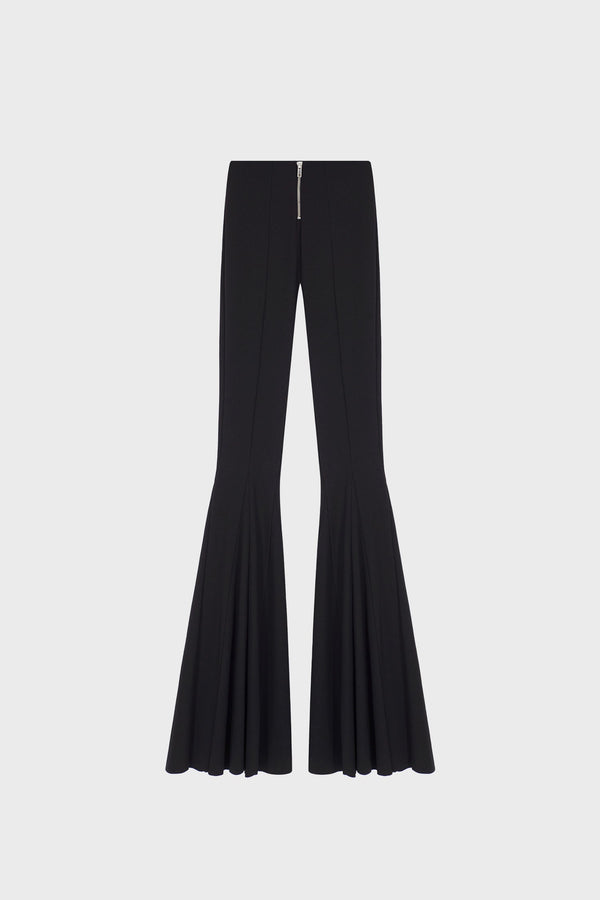 GODET PANTS IN VISCOSE-JERSEY