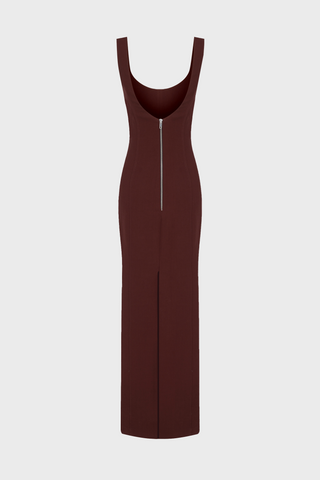 TAILORED MIDI TANK DRESS IN ECOVERO-WOOL