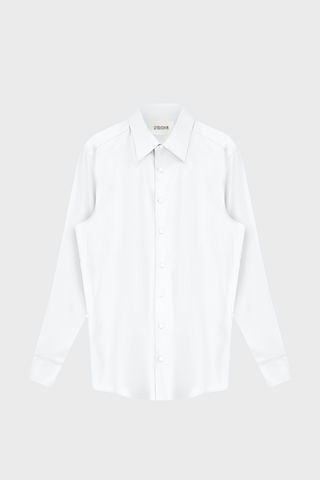 TAILORED DOUBLE-ARMHOLE SHIRT IN COTTON-POPLIN