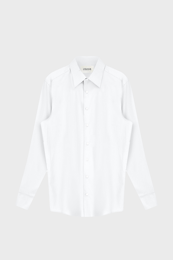 TAILORED DOUBLE-ARMHOLE SHIRT IN COTTON-POPLIN