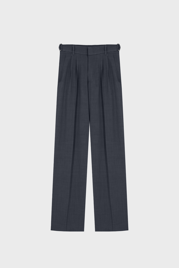 WIDE-LEG TAILORED PANTS IN WOOL