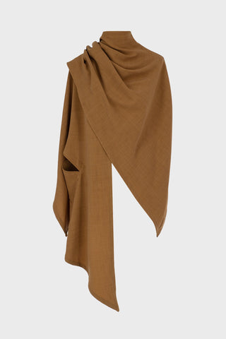 TAILORED CAPE IN WOOL