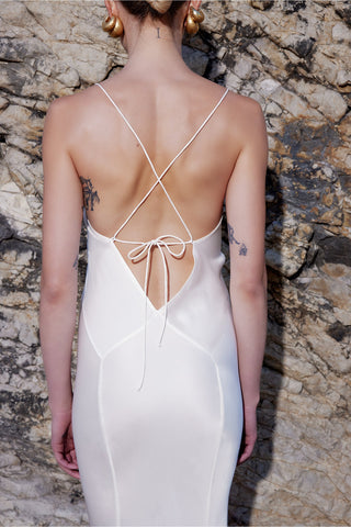 MAXI SLIP DRESS IN SILK