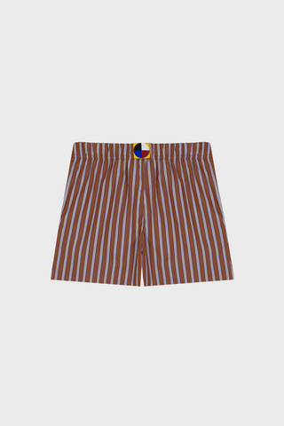 BOXER SHORTS IN STRIPED COTTON-POPLIN