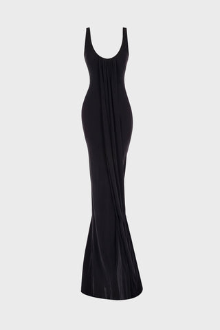 MAXI TANK DRESS IN VISCOSE-JERSEY