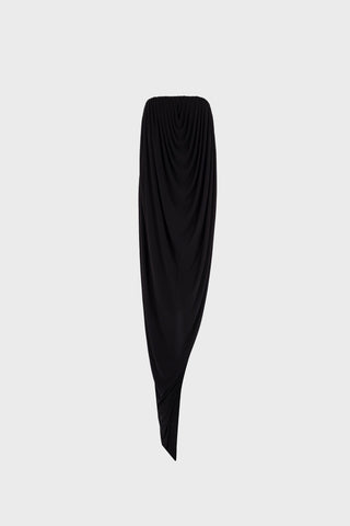 STRAPLESS MAXI DRESS IN VISCOSE-JERSEY