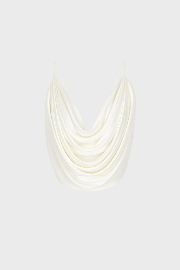 DRAPED TOP IN VISCOSE-JERSEY