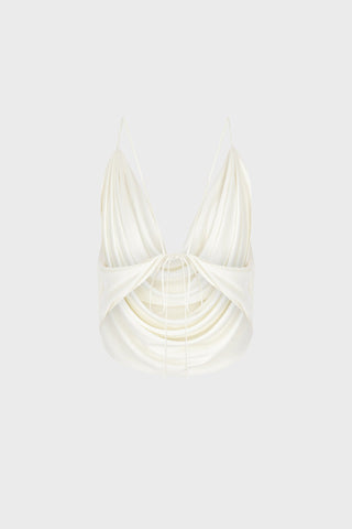 DRAPED TOP IN VISCOSE-JERSEY